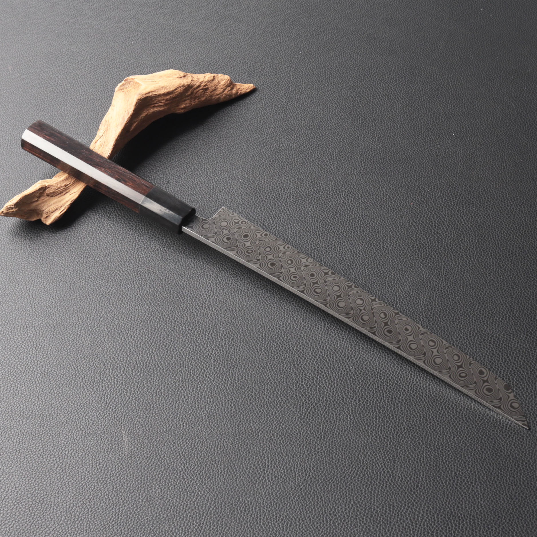 楽天市場】ダマスカス鋼 先丸柳刃包丁 尺一（刃渡り330mm） 尺（刃渡り