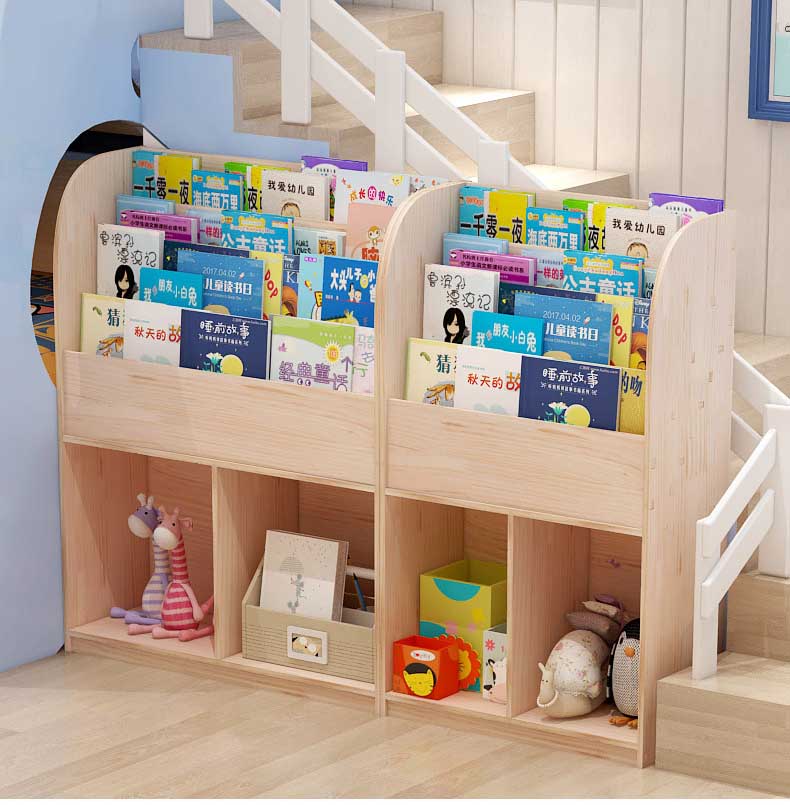 楽天市場】【groceries219】送料無料 本棚 子供部屋 本収納 無垢材