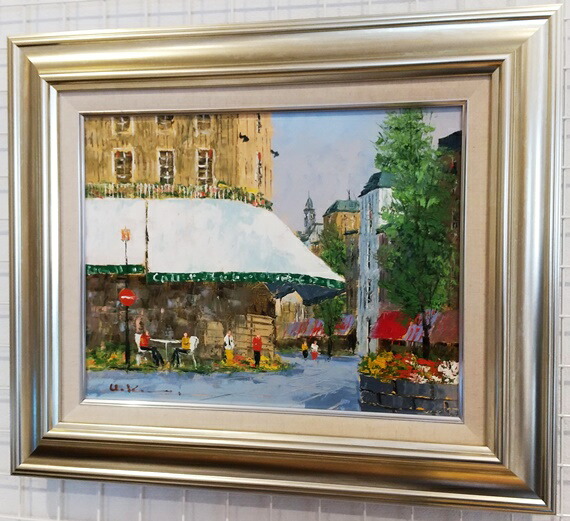 油絵 菅家令子 絵 絵画 インテリア 額付(黒) uF6-110302 花 油絵 菅家