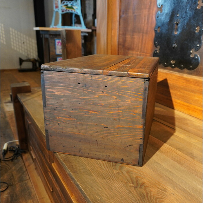 楽天市場】古道具 レトロ 木箱 ふた付き アンティーク 家具 木の箱