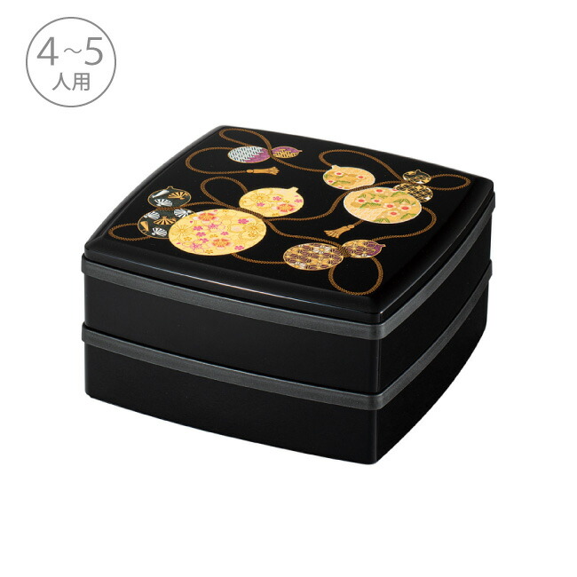 楽天市場】7.5寸 胴張 オードブル 六瓢箪 ( むびょうたん ) 重箱 二段