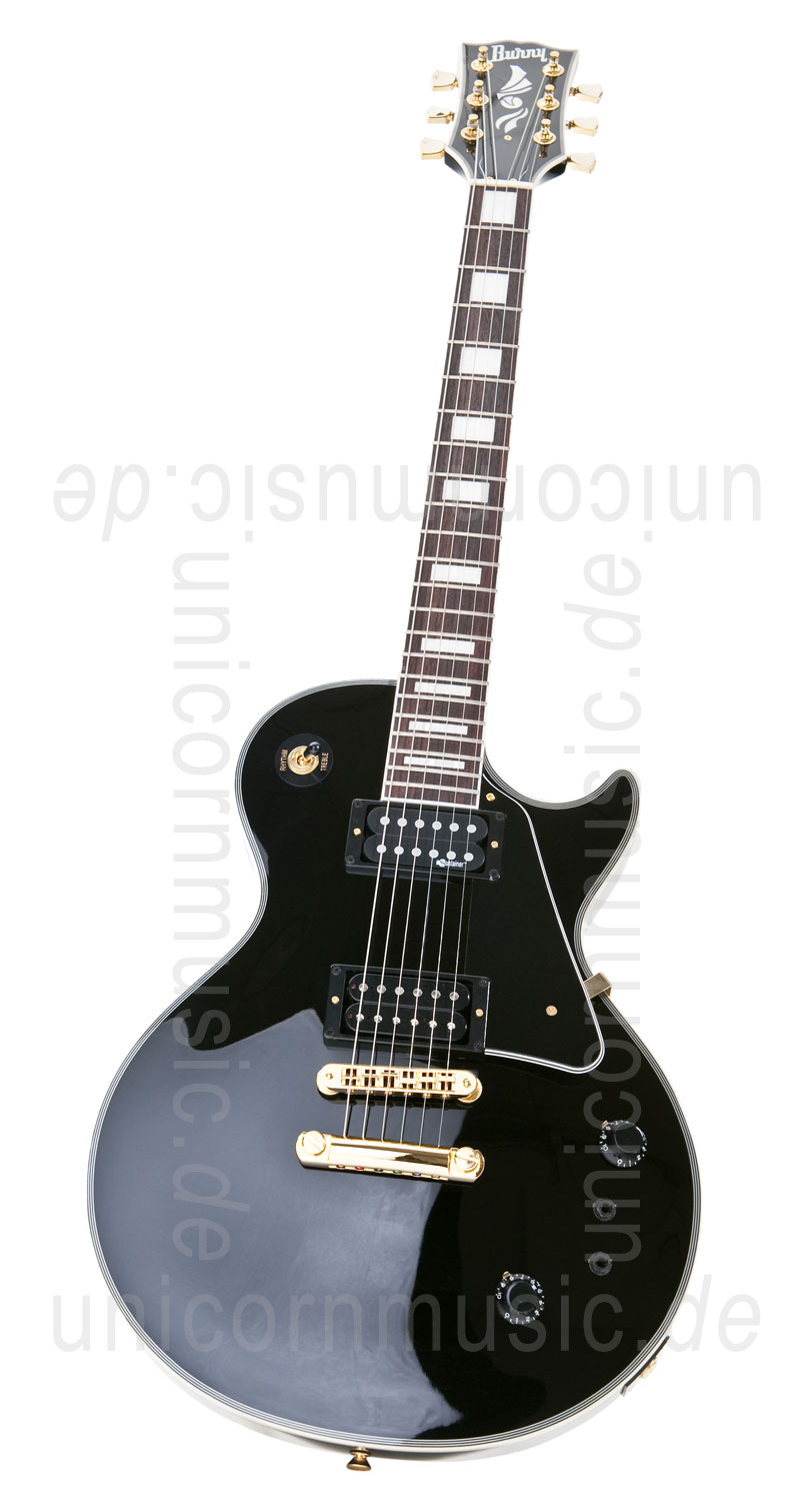 Electric Guitar BURNY RLC 95S BLK Black + Sustainer, Factory-new