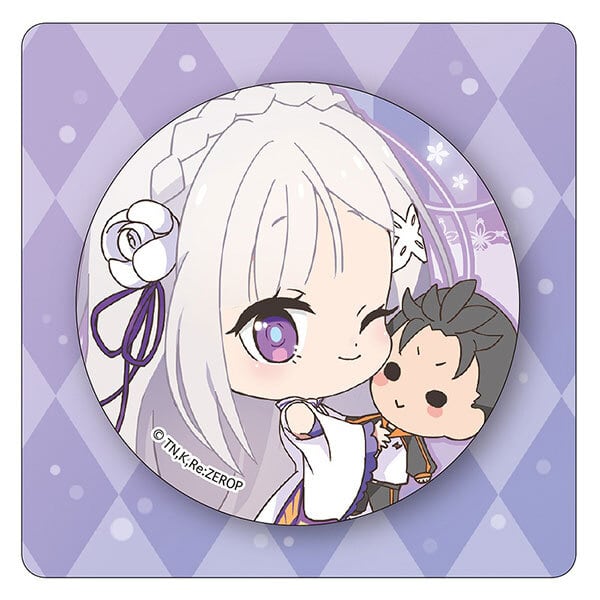 Re：ゼロから始める異世界生活 リゼロ 缶バッジ エミリア 【クリック
