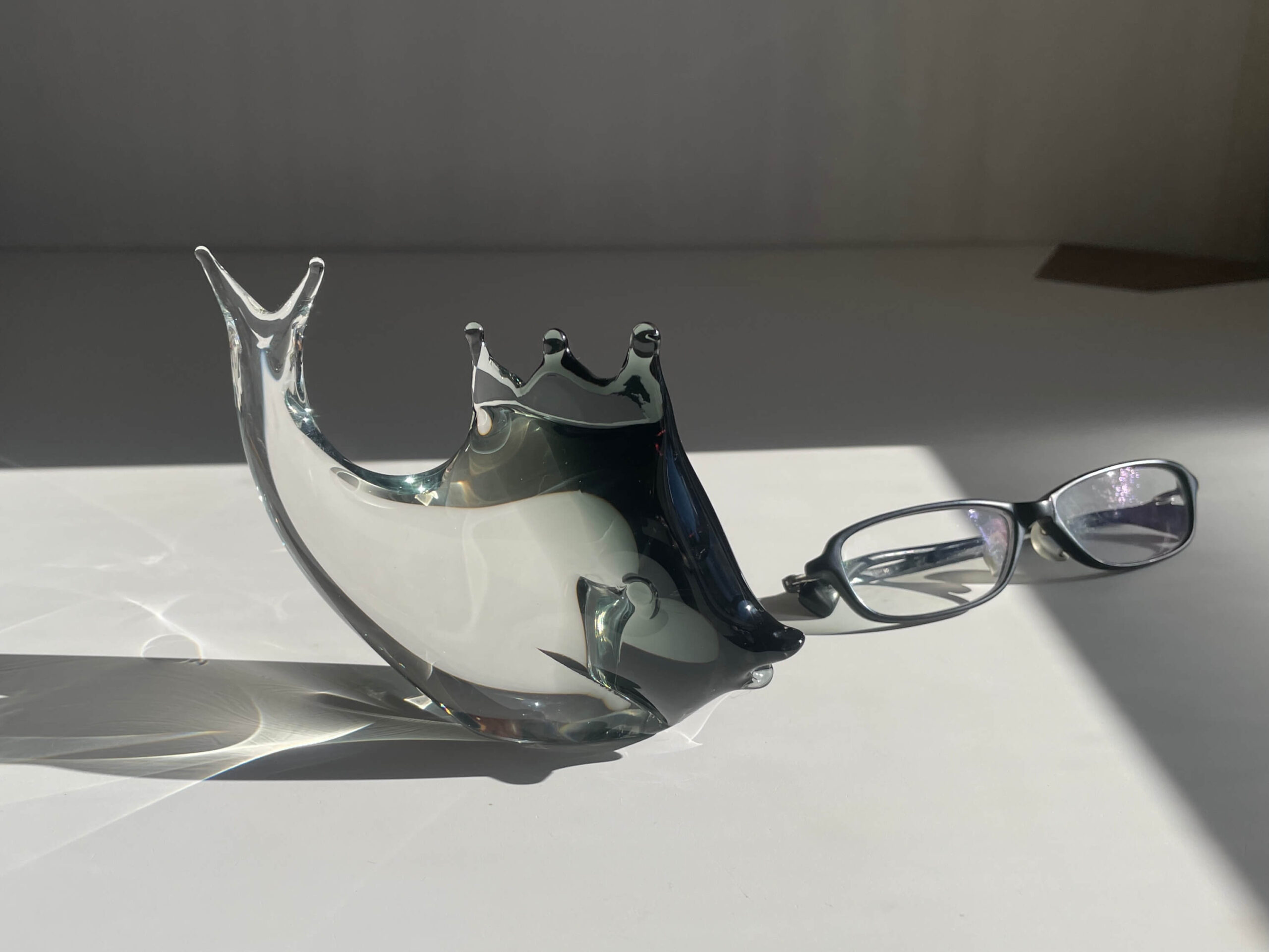 No.10193「ガラスオブジェ：さかな」幅15cm SOLD | ボルトナットマーケット