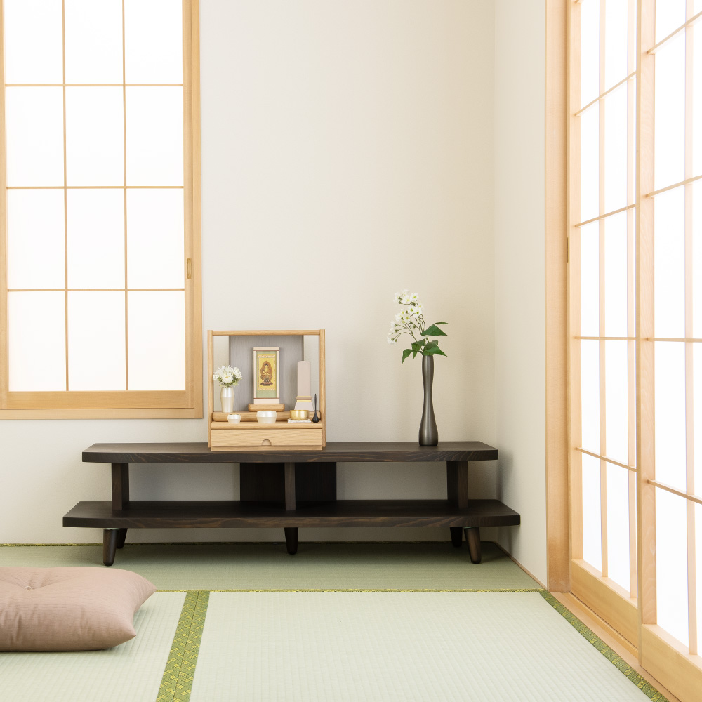 ミニ仏壇 OMOIE オーク ナチュラル×ライトグレー | 東京 浅草 仏壇