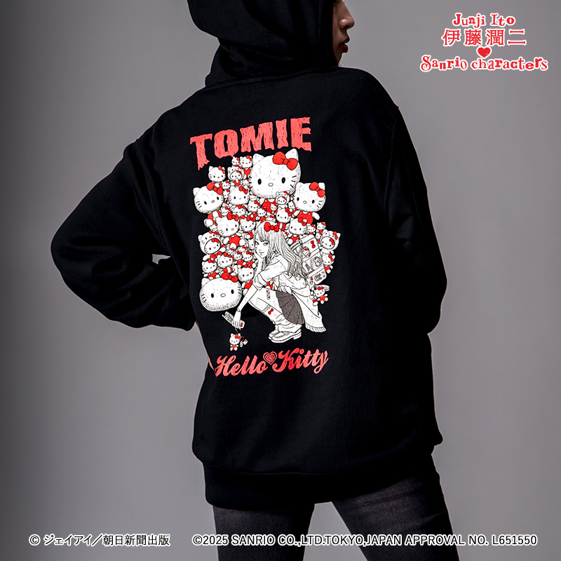 伊藤潤二×サンリオキャラクターズ パーカー ギャル富江×ハローキティ