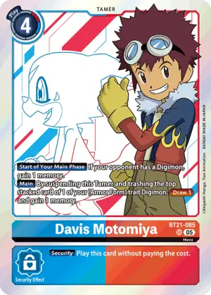 Davis Motomiya (BT21-085) - DigimonCard