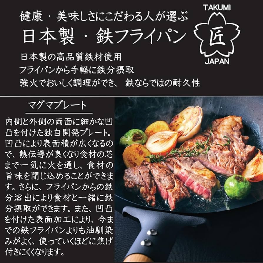 Amazon｜マグマプレート 匠 フライパン 20cm｜フライパン