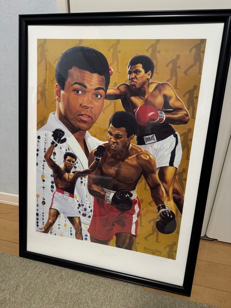 200枚限定　モハメドアリ　直筆サイン リトグラフ 版画 鑑定書付き Yahoo!オークション -「モハメドアリサイン」の落札相場・落札価格