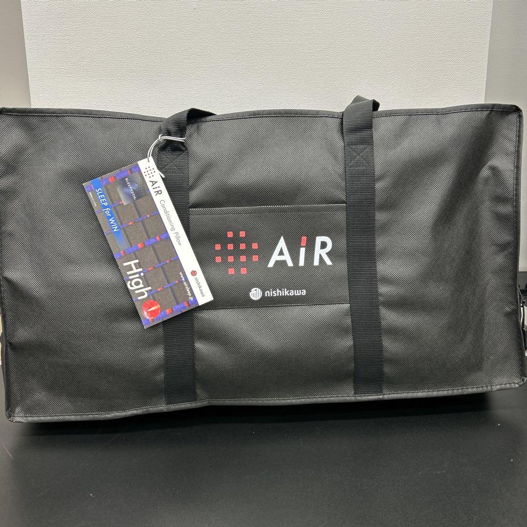 【新品】　エアー4DX ピロー　High 西川　ブルー　枕 エアー4DX] ピロー （高め）62×38×13cm ロイヤルブルー(高め） 側地