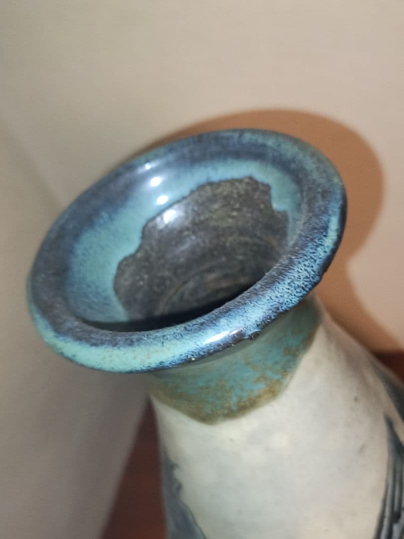 高さ 31cm 人間国宝 金城次郎 壺 花瓶にも♪ 昭和59年購入 日本民藝