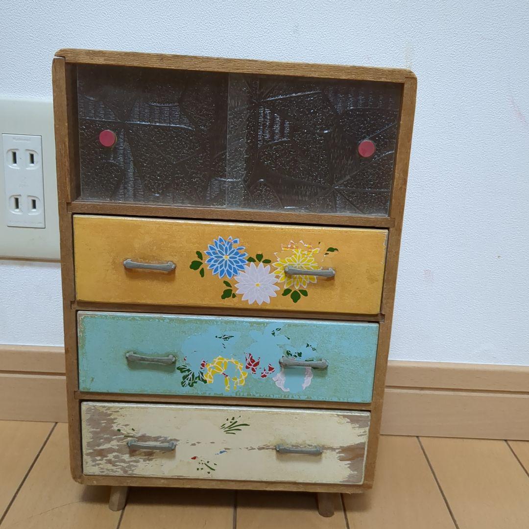 昭和レトロ　ミニチュアタンス　お値下げ中 昭和レトロ】工芸品 ミニチュア 桐箪笥 タンス - メルカリ