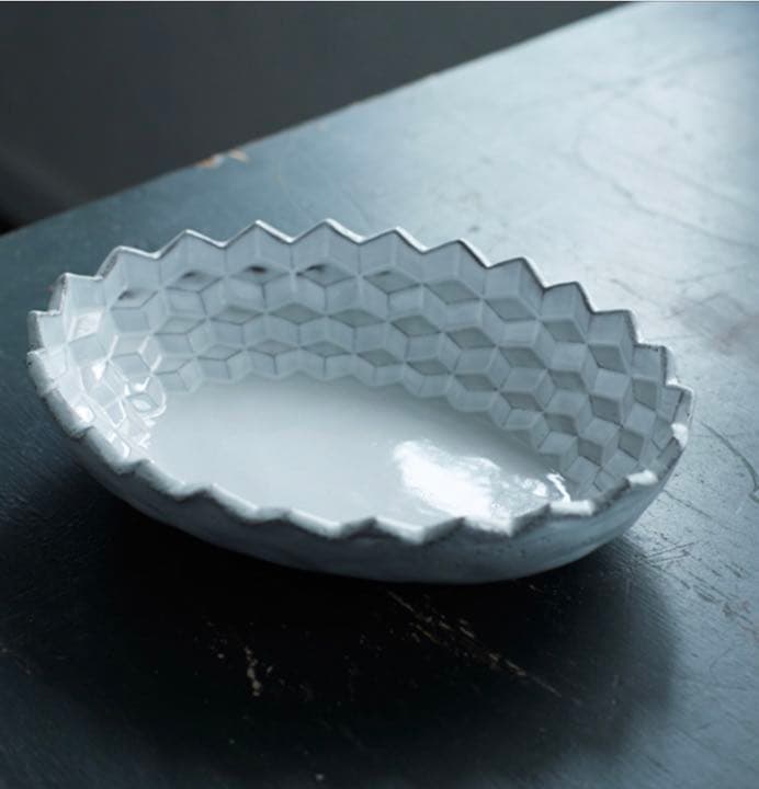 Astier de Villatte Cube アスティエ　オーバルサラダボウル Astier de Villatte Cube｜皿・器｜オルネ ド フォイユ公式オンライン