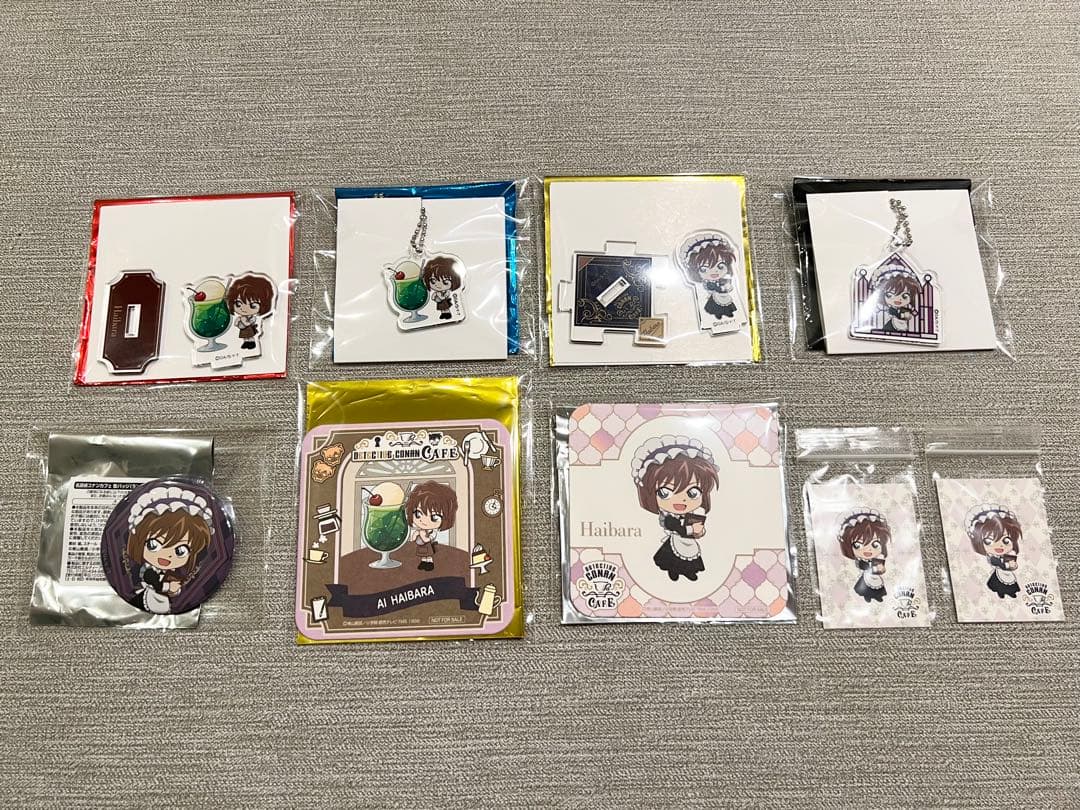 【未使用品】コナンカフェ 2025 灰原哀 コンプリートセット 名探偵コナン 名探偵コナンカフェ 2025 プレミアムアクリルスタンド