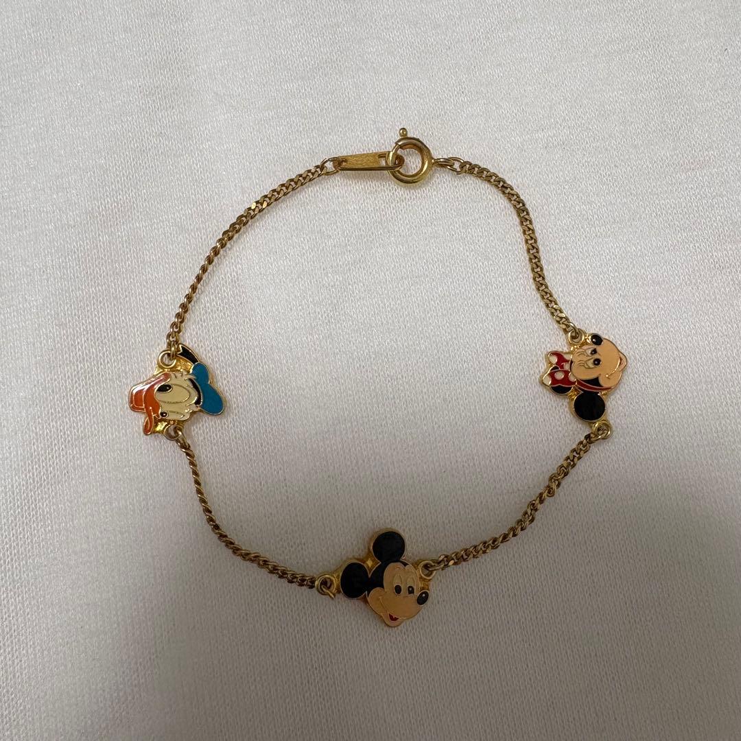 ディズニー ブレスレット レトロ ミッキー ミニー ドナルド