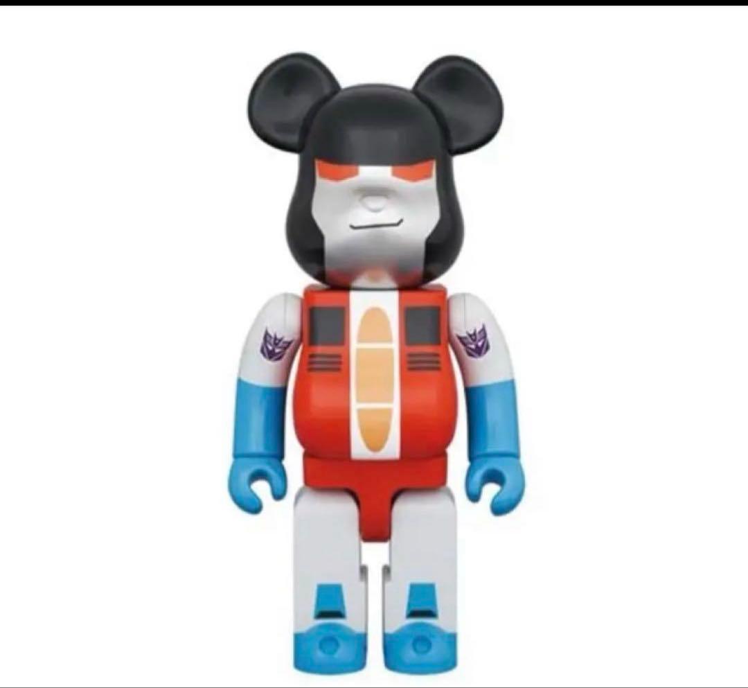 BE@RBRICK TRANSFORMERS STARSCREAM 1000％ Authentic Takara Tomy Transformer G1 BEARBRICK STARSCREAM BE@R
