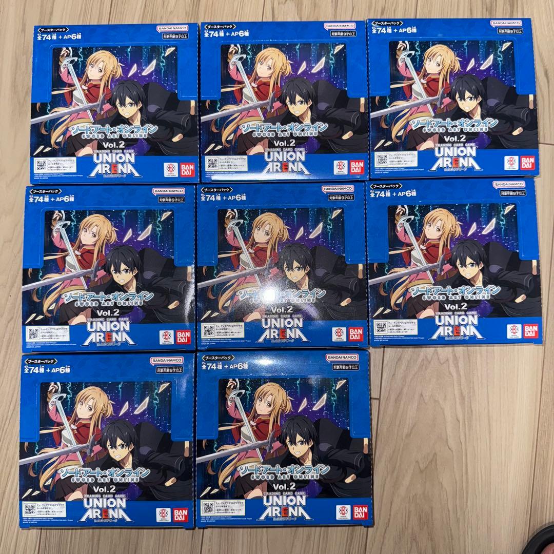 初版新品未開封 UNIONARENA ソードアートオンラインVol.2 8BOX UNION ARENA ブースターパックソードアート・オンライン Vol.2【EX08BT